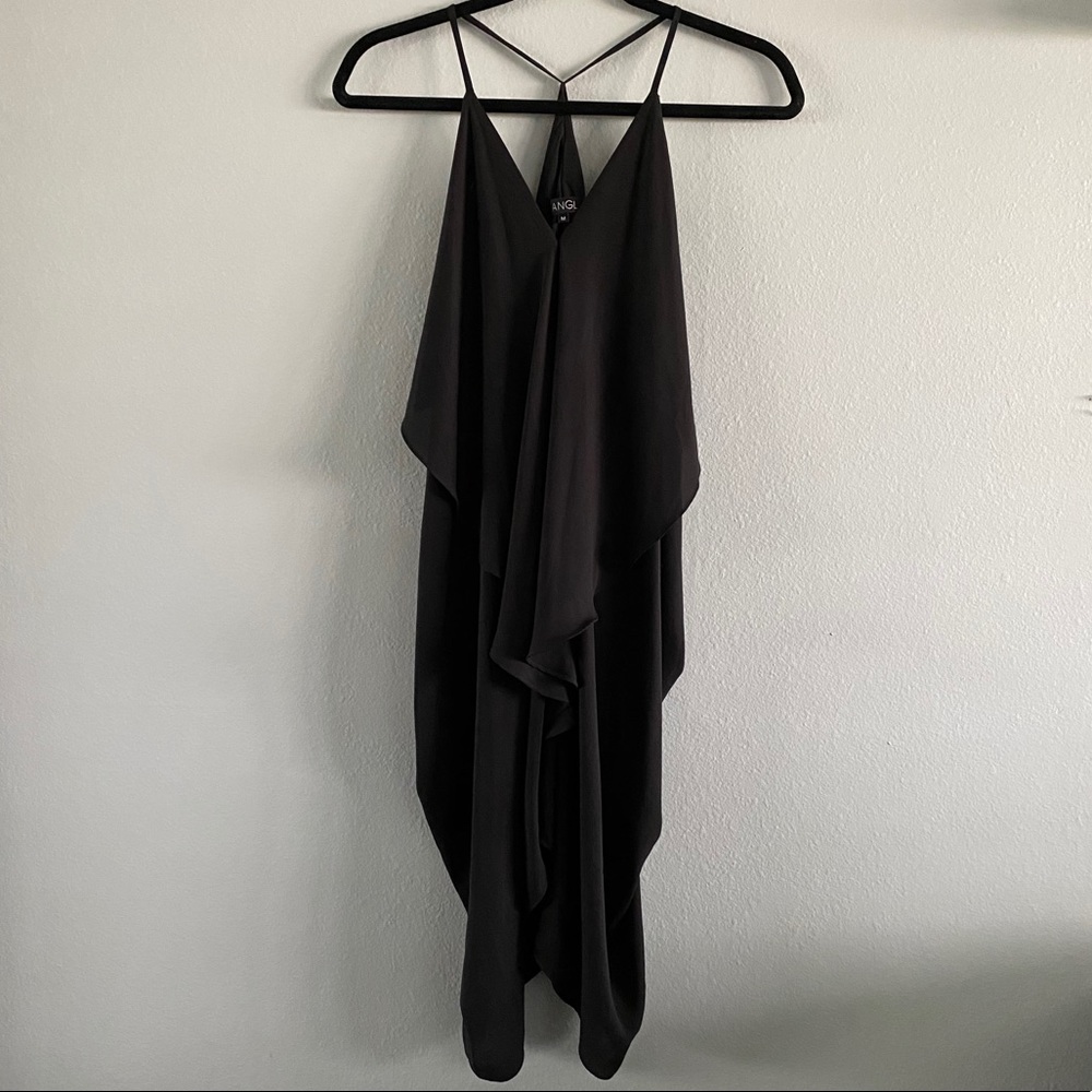 Black flowy drake dress